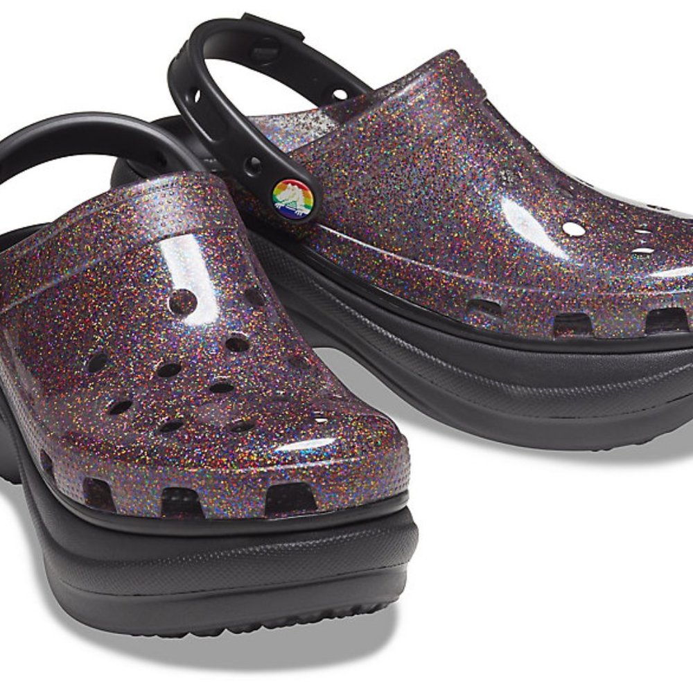 CROCS Classic Bae Pride Translucent Glitter